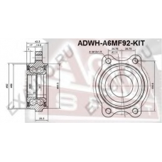 ADWH-A6MF92-KIT ASVA Ступица колеса