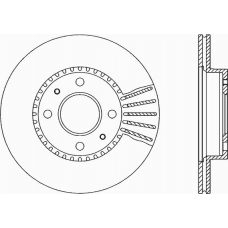 BDA1708.20 OPEN PARTS Тормозной диск