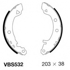 VBS532 MOTAQUIP Комплект тормозных колодок