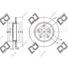 BD1414 DJ PARTS Тормозной диск