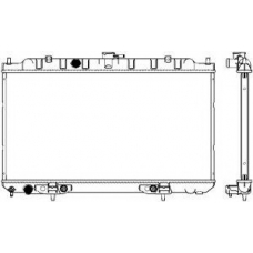 3341-1014 SAKURA  Automotive Радиатор, охлаждение двигателя