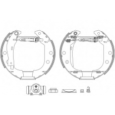 8DB 355 003-951 HELLA PAGID Комплект тормозных колодок