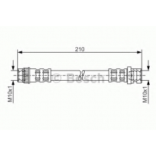 1 987 476 068 BOSCH Тормозной шланг