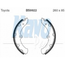 BS-9922 KAVO PARTS Комплект тормозных колодок