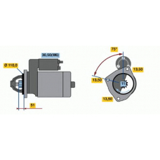 0 986 018 780 BOSCH Стартер