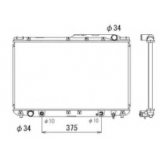 50344 NRF Радиатор, охлаждение двигателя