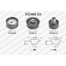 KD468.03 SNR Комплект ремня грм