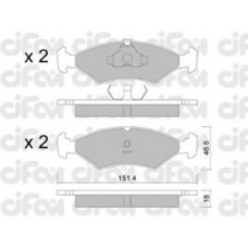 822-029-0 CIFAM Комплект тормозных колодок, дисковый тормоз