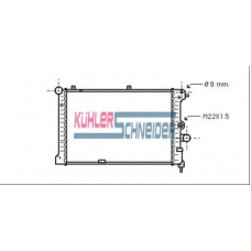 0606101 KUHLER SCHNEIDER Радиатор, охлаждение двигател