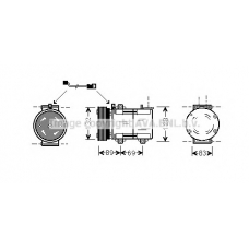 FDAK290 AVA Компрессор, кондиционер