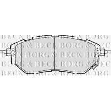 BBP2077 BORG & BECK Комплект тормозных колодок, дисковый тормоз