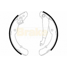 SH2501 BRAKE ENGINEERING Комплект тормозных колодок