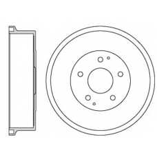 VBE646 MOTAQUIP Тормозной барабан