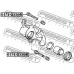 0174-GX90R FEBEST Направляющий болт, корпус скобы тормоза