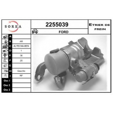 2255039 EAI Тормозной суппорт