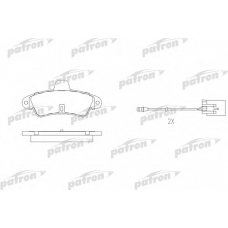 PBP913 PATRON Комплект тормозных колодок, дисковый тормоз