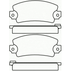 T0671 PAGID Комплект тормозных колодок, дисковый тормоз
