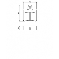 0 986 465 751 BOSCH Комплект тормозных колодок, дисковый тормоз