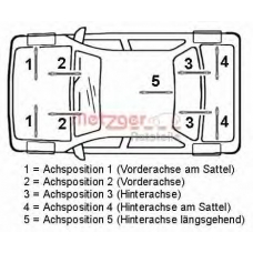 4114079 METZGER Тормозной шланг