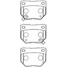 B2N053 AISIN Комплект тормозных колодок, дисковый тормоз