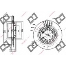 BD1234 DJ PARTS Тормозной диск