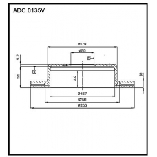 ADC 0135V Allied Nippon Гидравлические цилиндры
