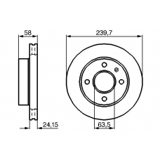 0 986 478 148 BOSCH Тормозной диск