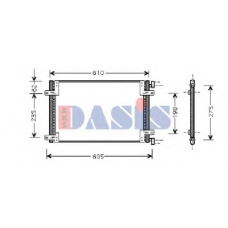 082012N AKS DASIS Конденсатор, кондиционер