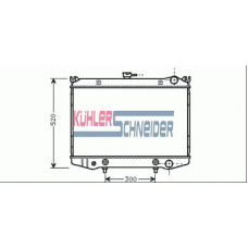 1615701 KUHLER SCHNEIDER Радиатор, охлаждение двигател