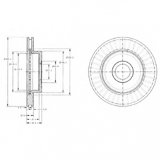 BG3659 DELPHI Тормозной диск