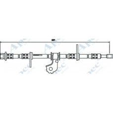 HOS3580 APEC Тормозной шланг