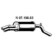07.188.83 EBERSPACHER Глушитель выхлопных газов конечный
