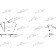 PBP1727 PATRON Комплект тормозных колодок, дисковый тормоз