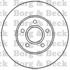 BBD5244 BORG & BECK Тормозной диск