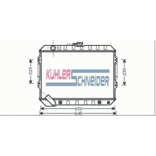 0511101 KUHLER SCHNEIDER Радиатор, охлаждение двигател