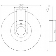 8DD 355 118-871 HELLA PAGID Тормозной диск