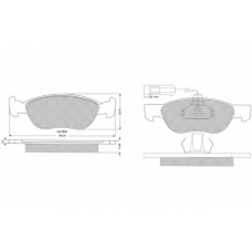 PF1187 PROCODIS FRANCE Комплект тормозных колодок, дисковый тормоз