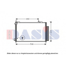 102031N AKS DASIS Конденсатор, кондиционер