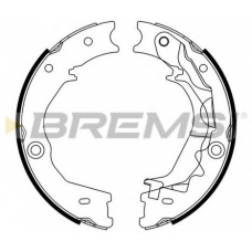 GF0806 BREMSI Комплект тормозных колодок, стояночная тормозная с