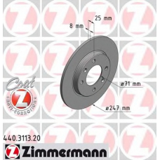 440.3113.20 ZIMMERMANN Тормозной диск