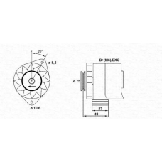 943356119010 MAGNETI MARELLI Генератор