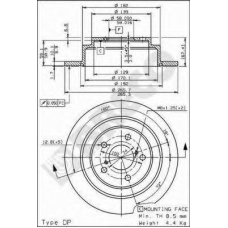 BS 7519 BRECO Тормозной диск