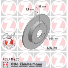 405.4102.20 ZIMMERMANN Тормозной диск