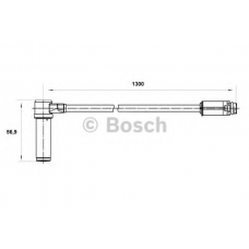 0 265 004 025 BOSCH Датчик, частота вращения колеса