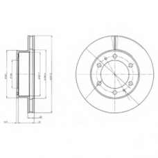 BG4211 DELPHI Тормозной диск