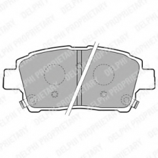 LP1742 DELPHI Комплект тормозных колодок, дисковый тормоз
