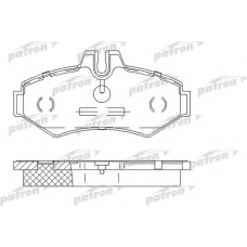 PBP1306 PATRON Комплект тормозных колодок, дисковый тормоз