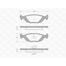 363702160014 MAGNETI MARELLI Комплект тормозных колодок, дисковый тормоз