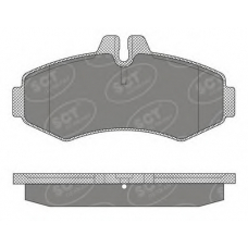 SP 624 PR SCT Комплект тормозных колодок, дисковый тормоз
