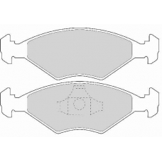 FD6725A NECTO Комплект тормозных колодок, дисковый тормоз
